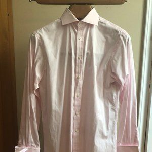 Thomas Pink Spread Collar Dress Shirt (15 x 33.5)